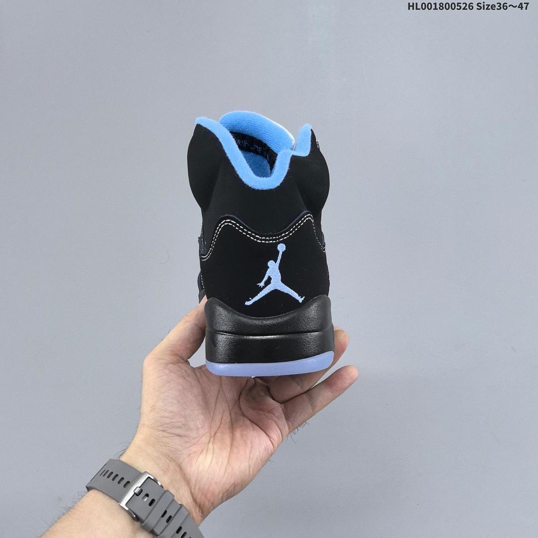 A Air Jordan 5 Retro "Black University Blue" AJ5 5 aj5 5 - foto 6