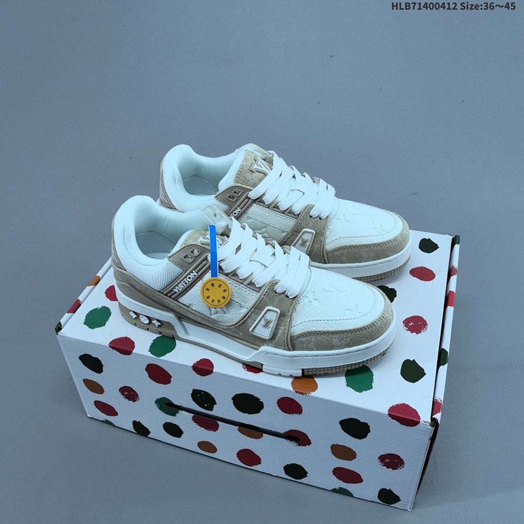 Louis Vuitton Trainer Sneaker Low LV ID Size 45