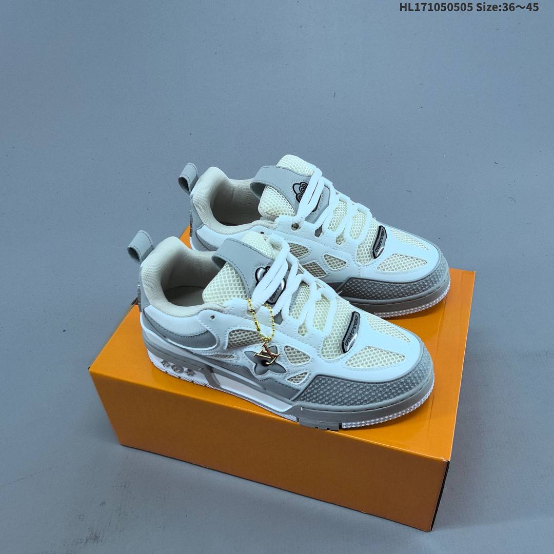 Louis Vuitton Trainer Sneaker Low LV ID Size 45