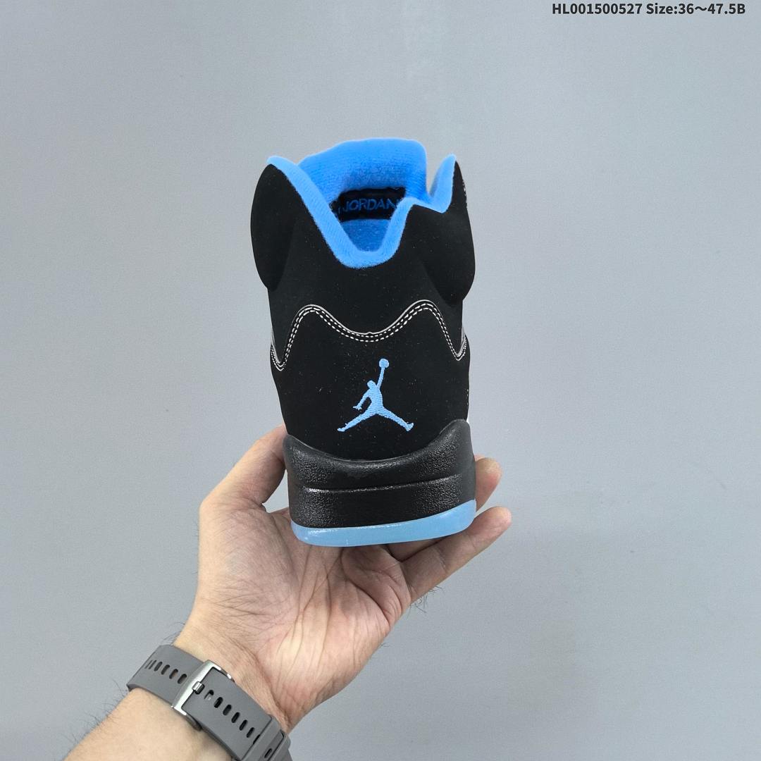 Air Jordan 5 Retro "Black University Blue" AJ5 5 aj5 5 - foto 6