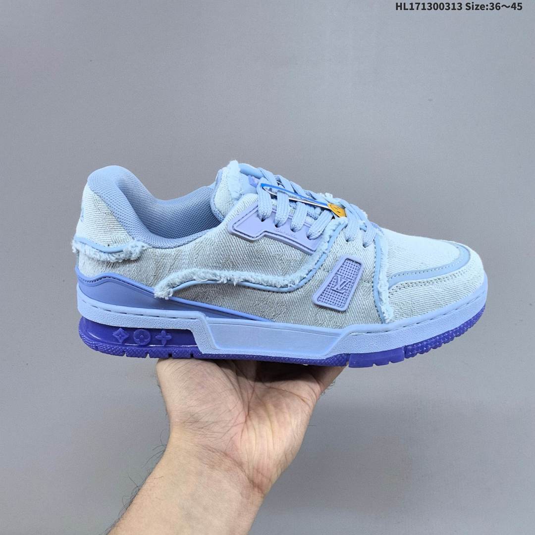 Louis Vuitton Trainer Sneaker Low LV ID Size 45 - foto 2