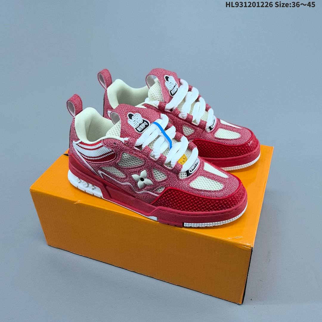 LV Louis Vuitton Trainer Sneaker Low ID Size 45