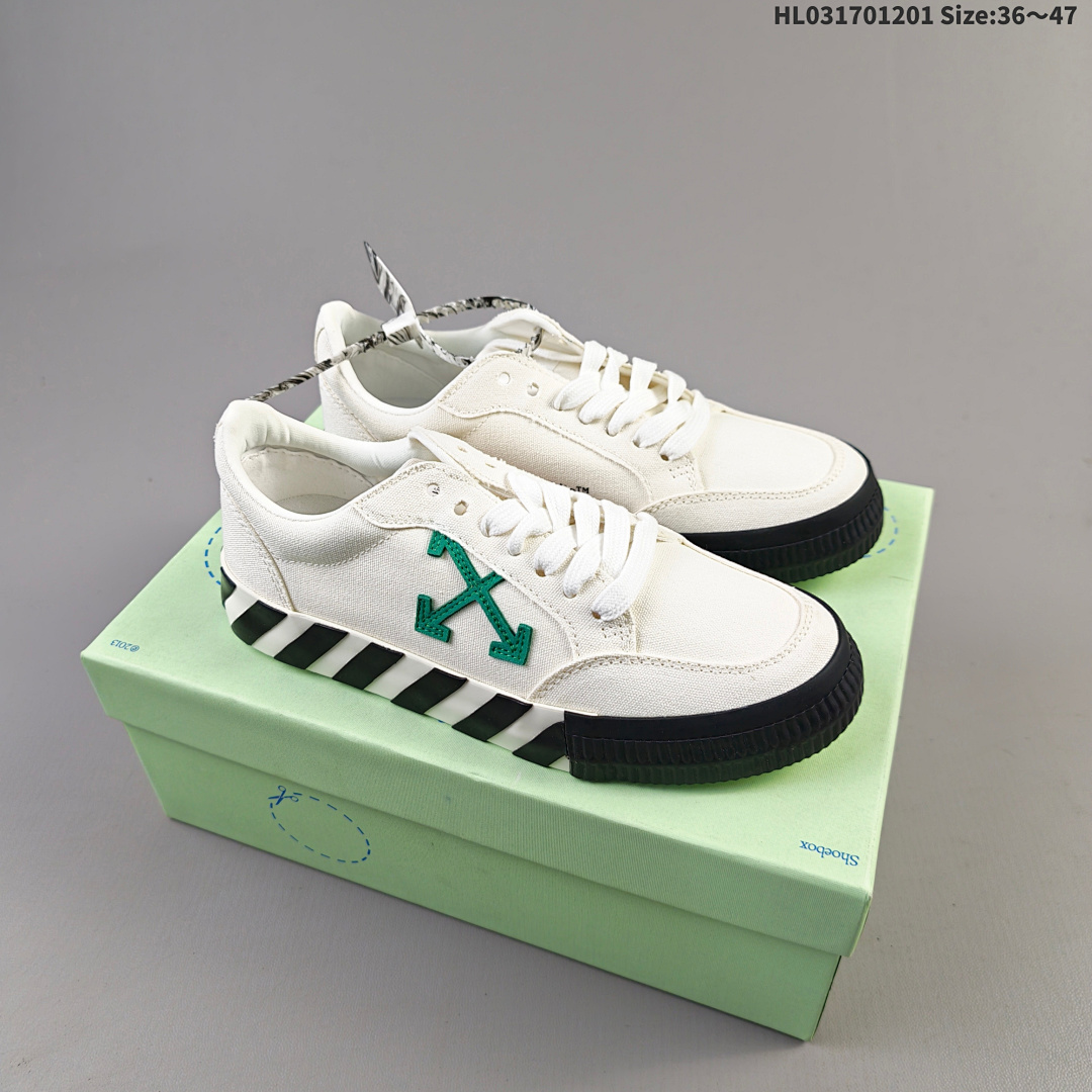OFF-WHITE Vulcanized Striped Low Top ID Size 47 - foto 7