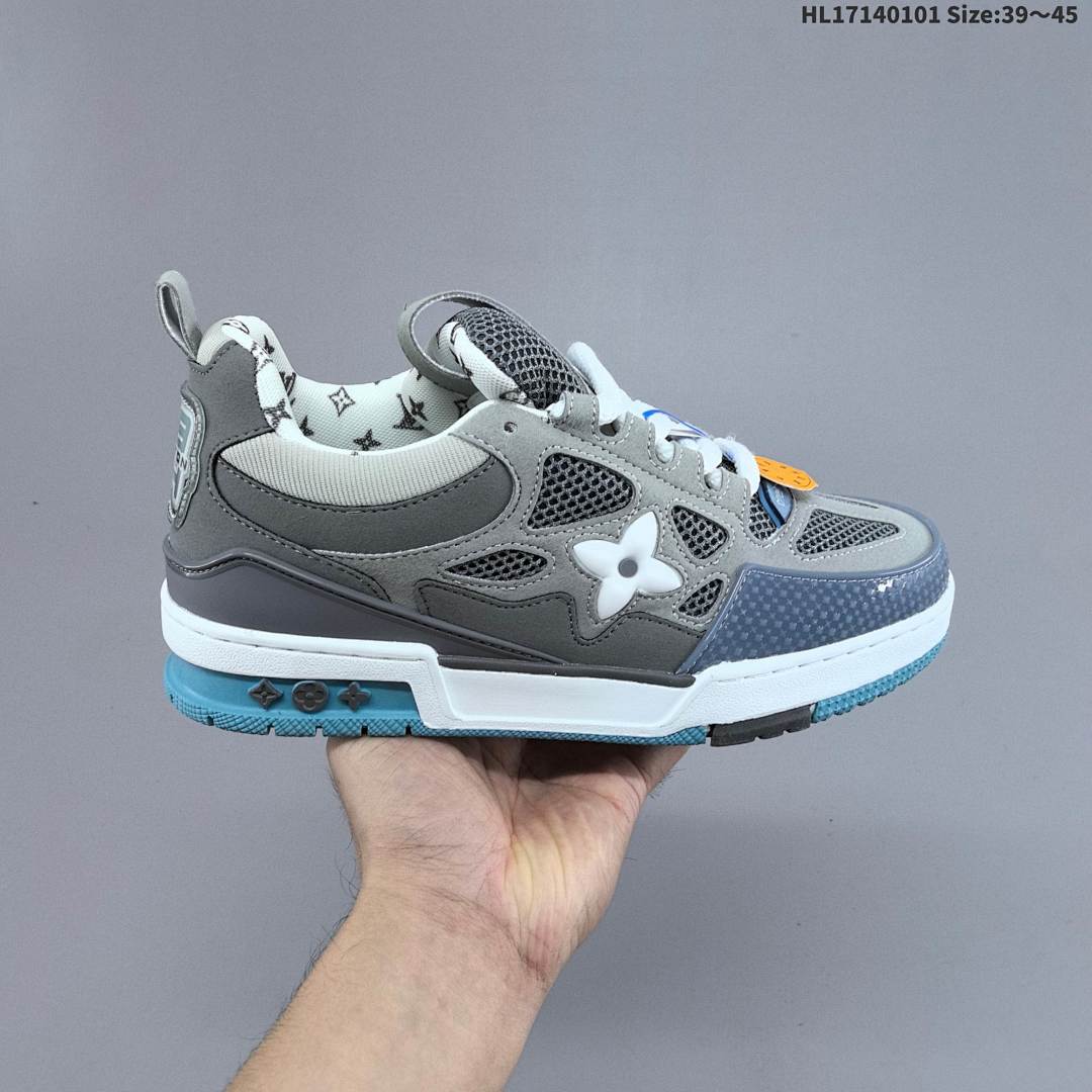 Louis Vuitton Trainer Sneaker Low LV ID Size 45 - foto 4