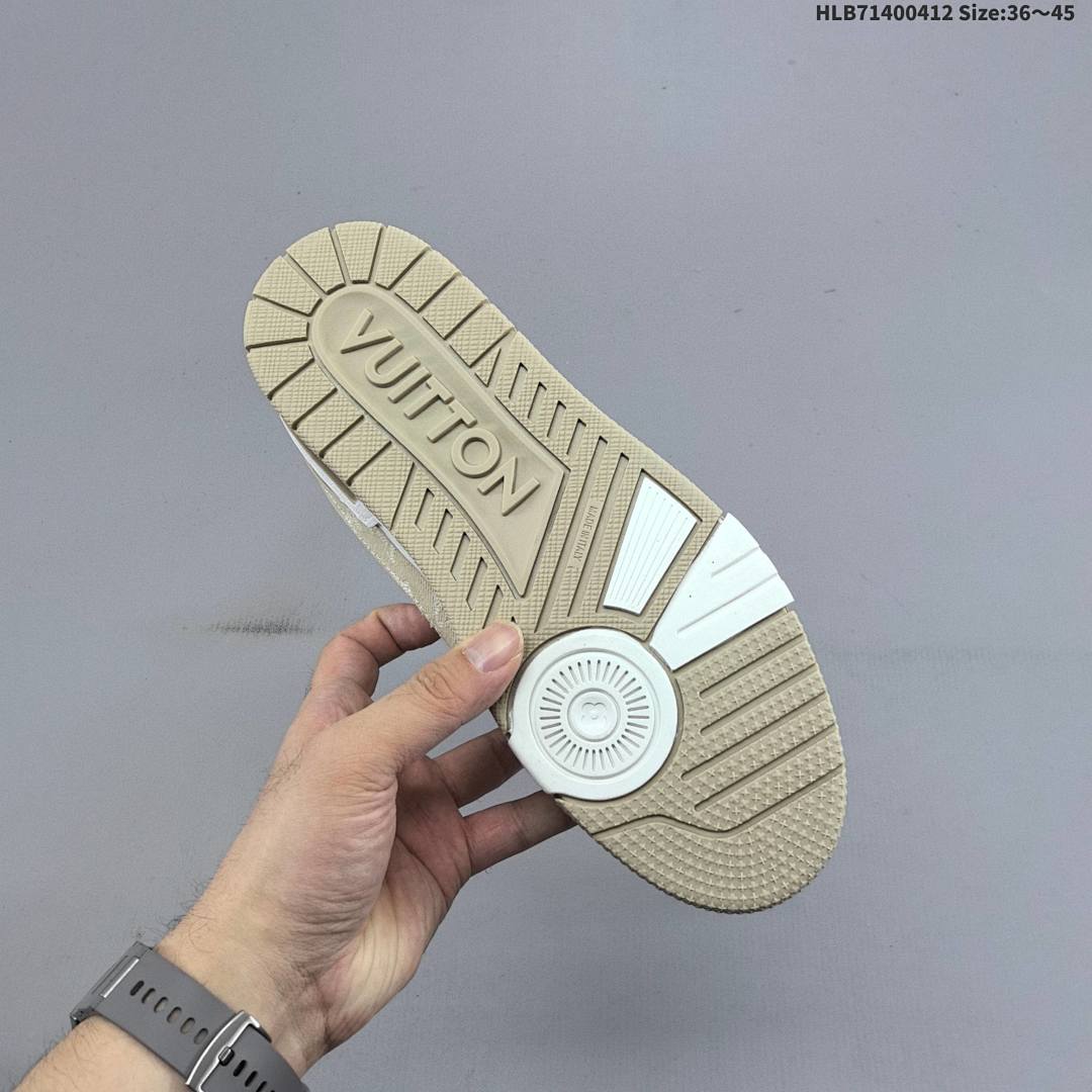 Louis Vuitton Trainer Sneaker Low LV ID Size 45 - foto 7