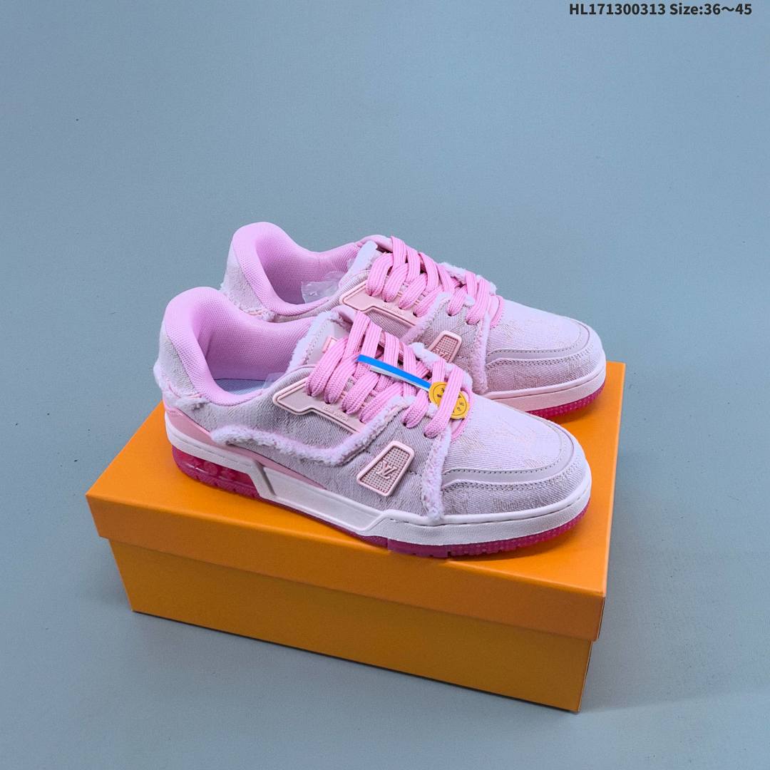 Louis Vuitton Trainer Sneaker Low LV ID Size 45