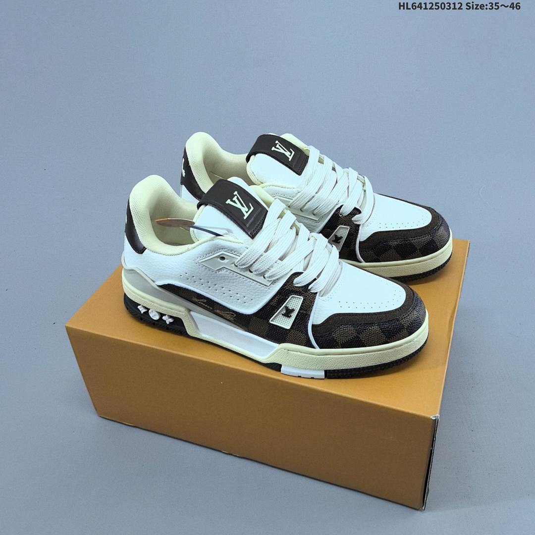 Louis Vuitton Trainer Sneaker Low LV ID Size 46