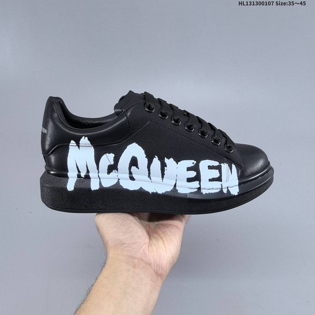 Alexander McQueen Sole Leather Sneakers 553770 HL131300107 - foto 7