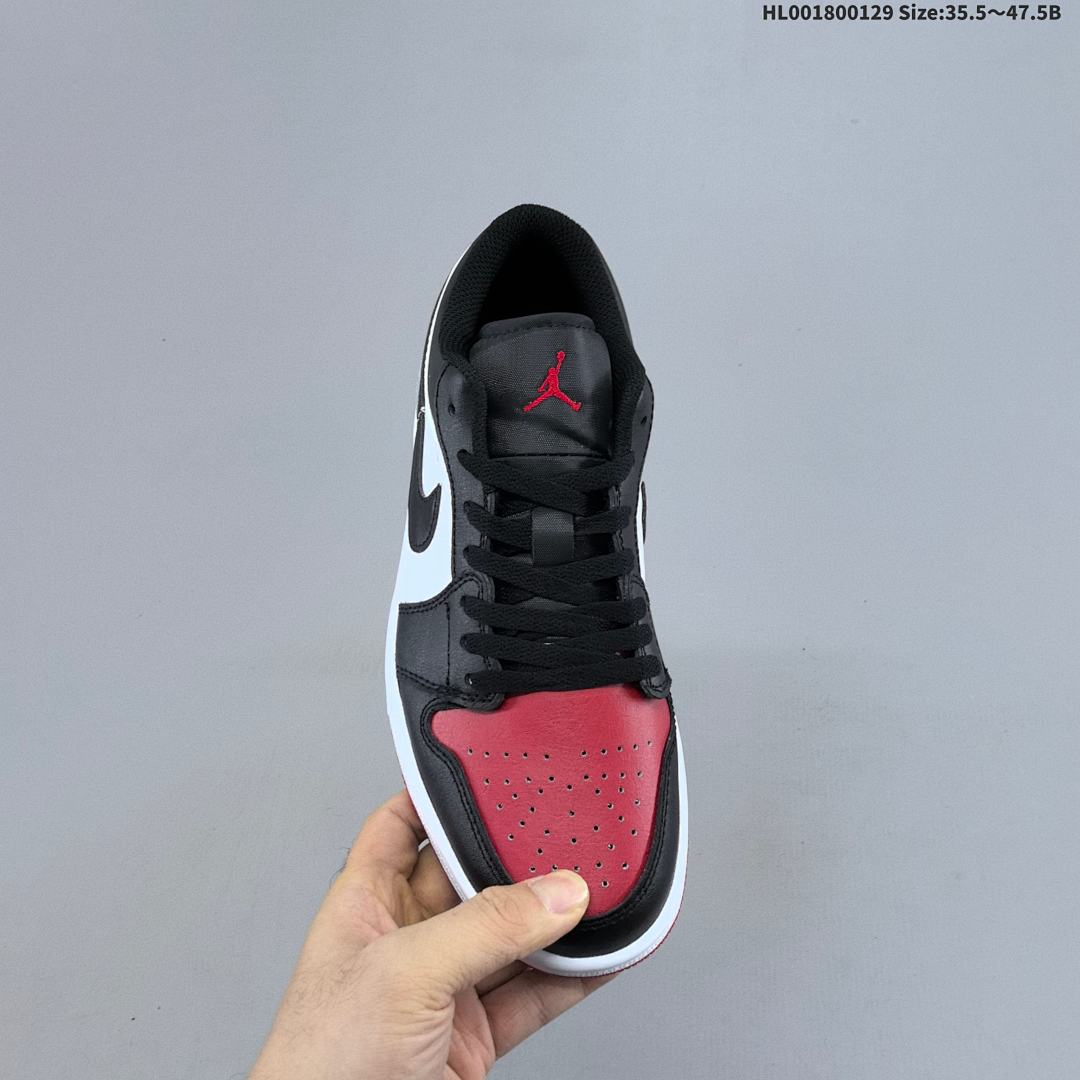 Air Jordan 1 Low "Bred Toe" AJ1 1 aj1 1 - foto 6