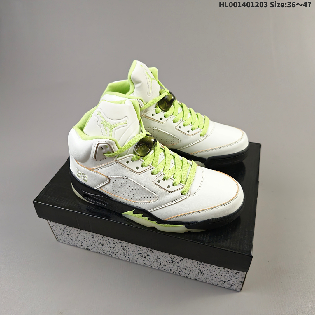 Air Jordan 5 Retro "Luminous Green And Sail" AJ5 5 aj5 5