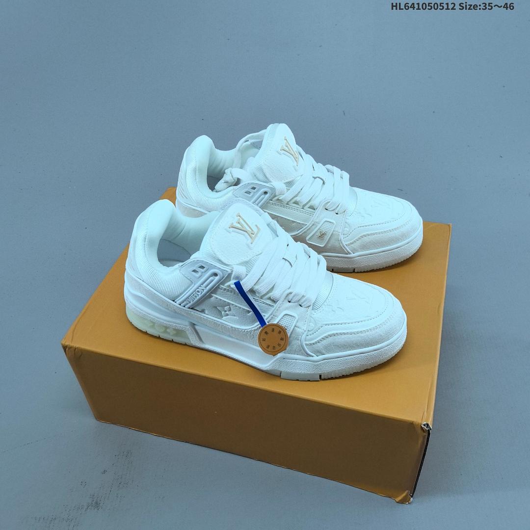 Louis Vuitton Trainer Sneaker Low LV ID Size 46