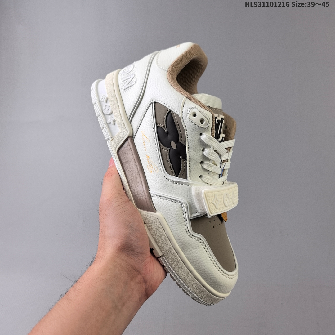 Louis Vuitton Trainer Sneaker Low LV ID Size 45 - foto 4