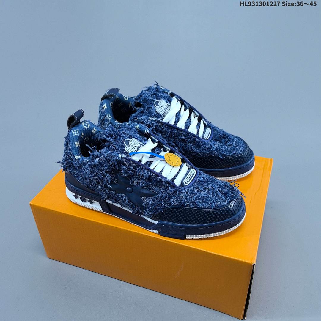 Louis Vuitton Trainer Sneaker Low LV ID Size 45