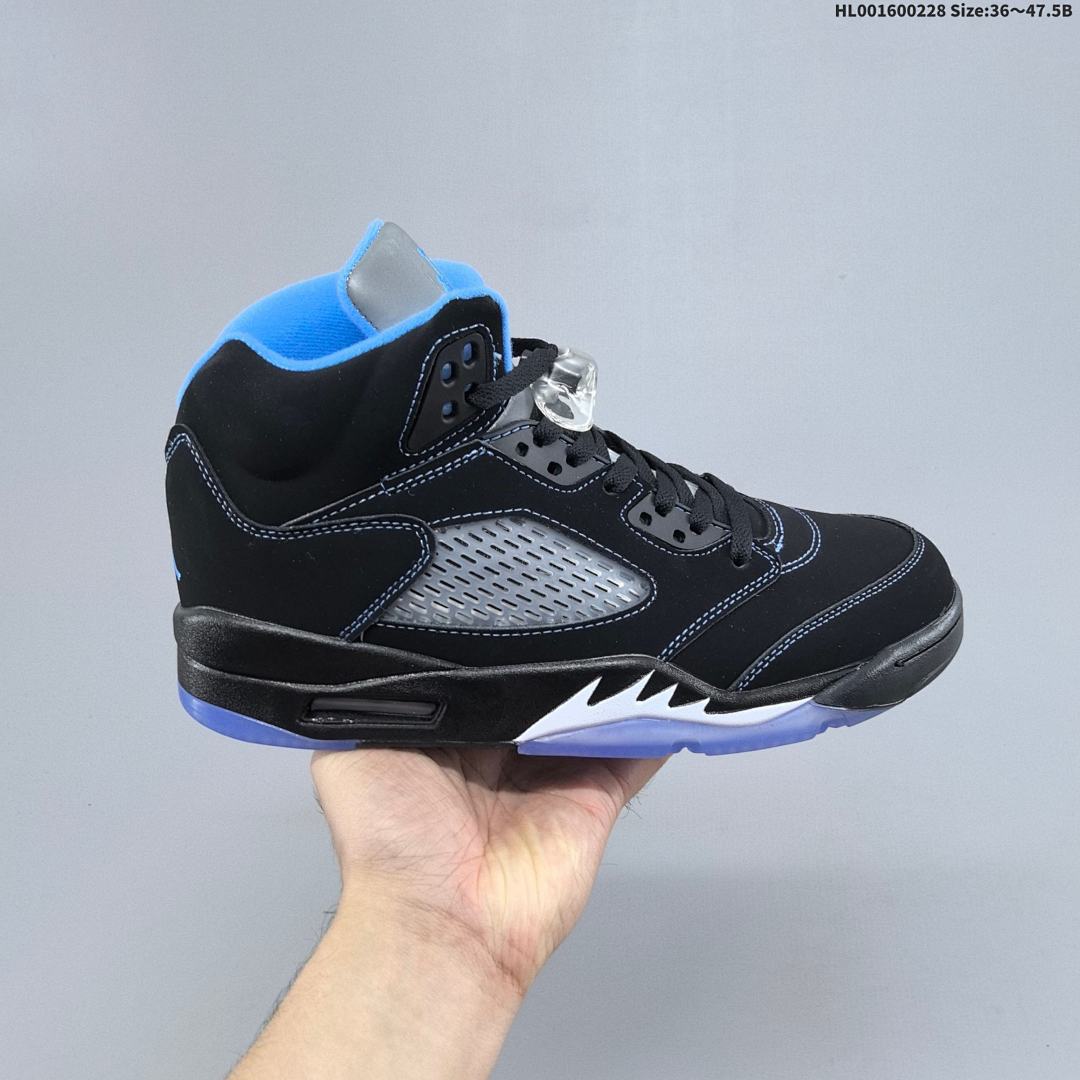 Air Jordan 5 Retro "Black University Blue" AJ5 5 aj5 5 - foto 2