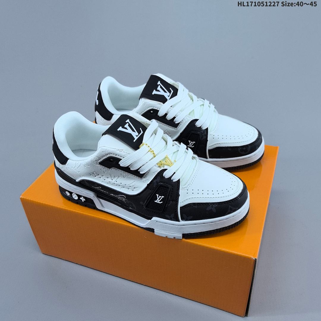 Louis Vuitton Trainer Sneaker Low LV ID Size 45