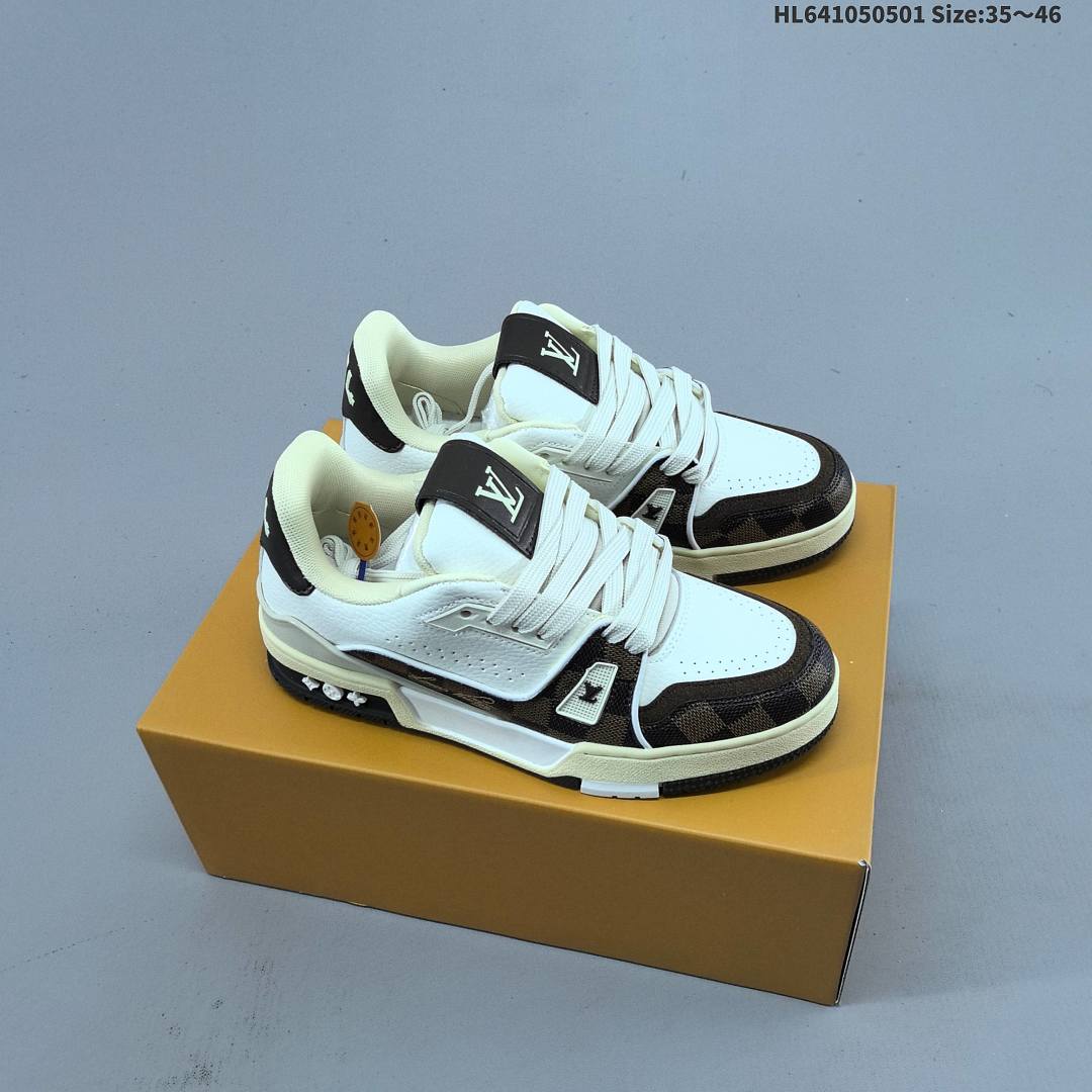 Louis Vuitton Trainer Sneaker Low LV ID Size 46 - foto 6