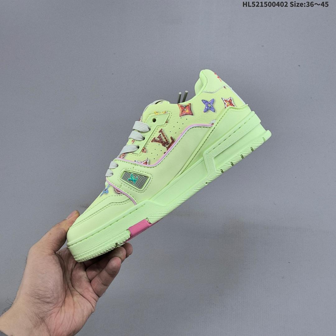 Louis Vuitton Trainer Sneaker Low LV ID Size 45 - foto 7