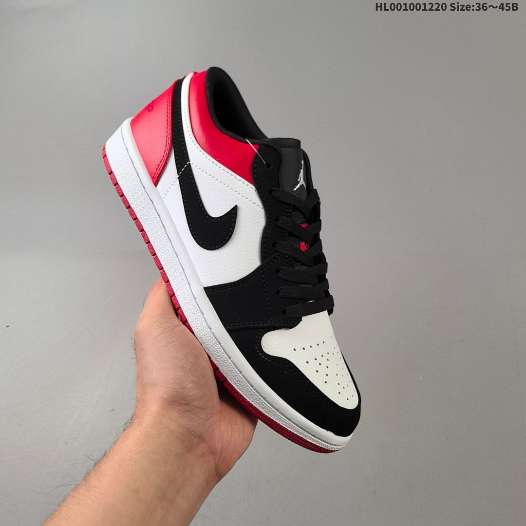 Air Jordan 1 Low "Black Toe" AJ1 1 aj1 1 - foto 8