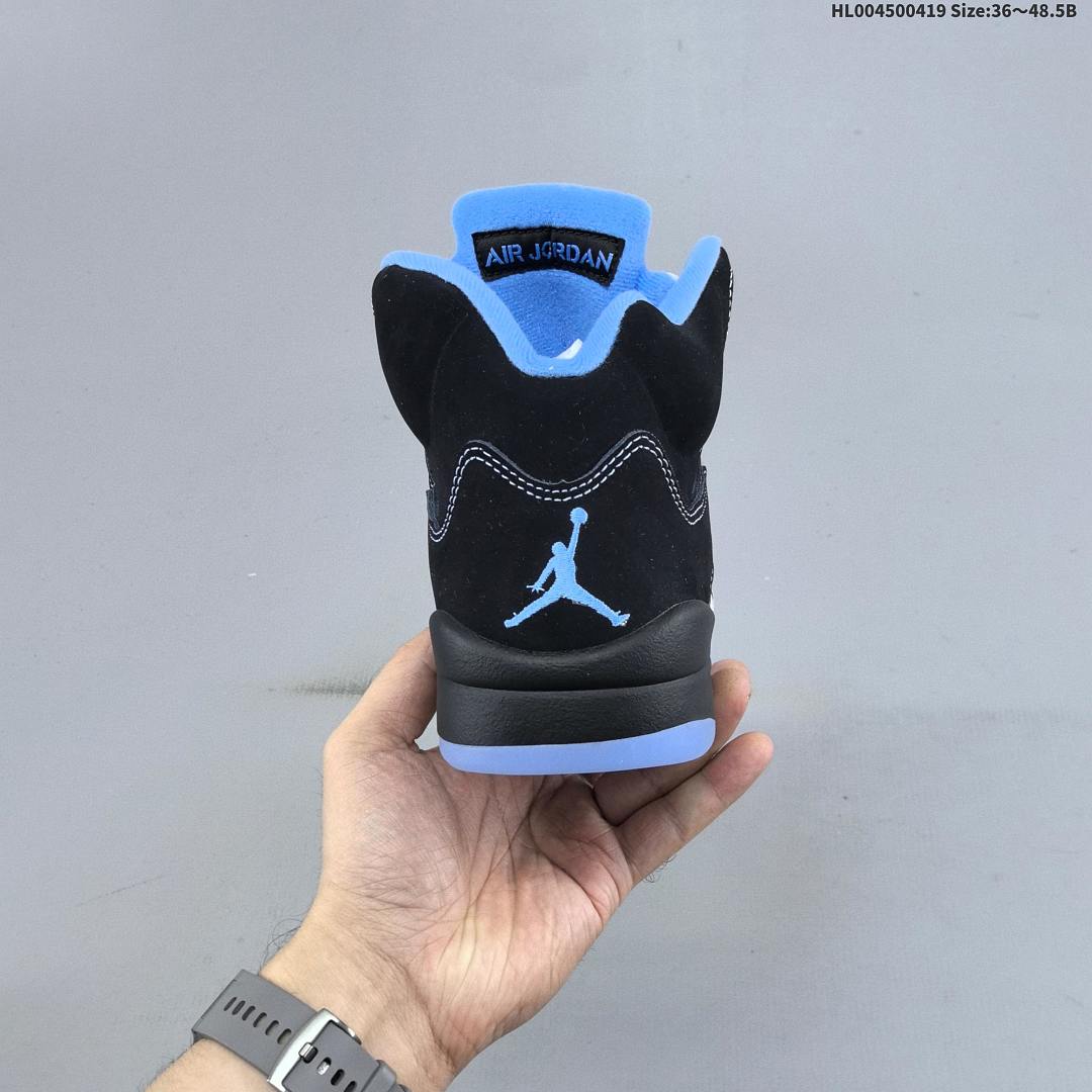 Air Jordan 5 Retro "Black University Blue" AJ5 5 aj5 5 - foto 6