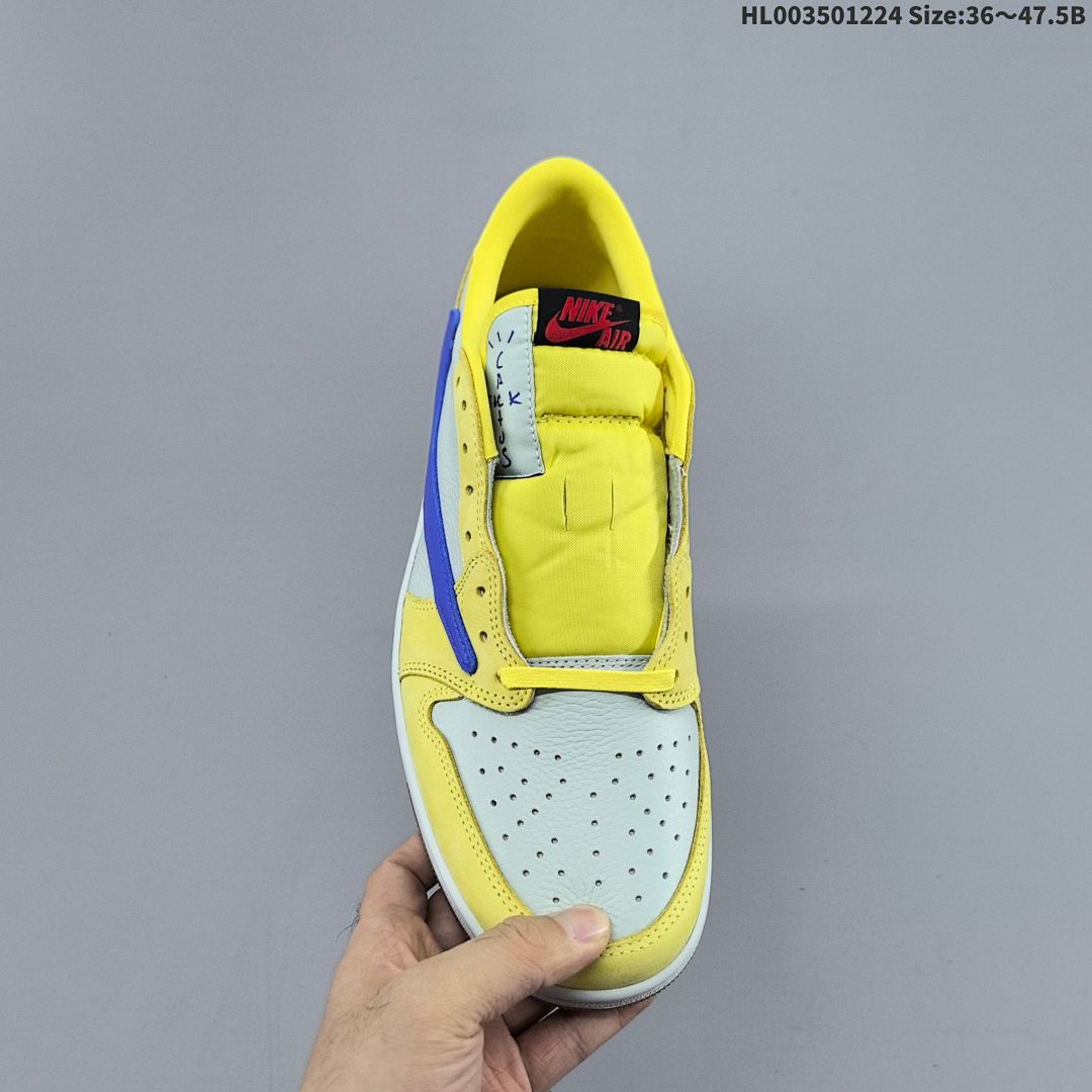 ❗️ Travis Scott x Air Jordan 1 Low OG "Canary" Yellow" 7.0 AJ1 1 aj1 1 - foto 6