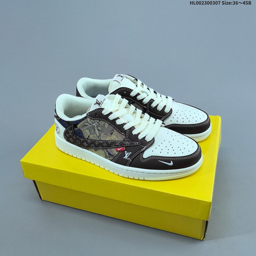 Louis Vuitton x Travis Scott x Air Jordan 1 Low LV x AJ1 AJ1 1 aj1 1