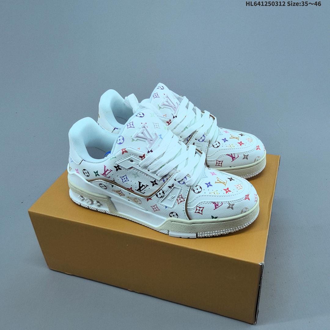 Louis Vuitton Trainer Sneaker Low LV ID Size 46 - foto 4