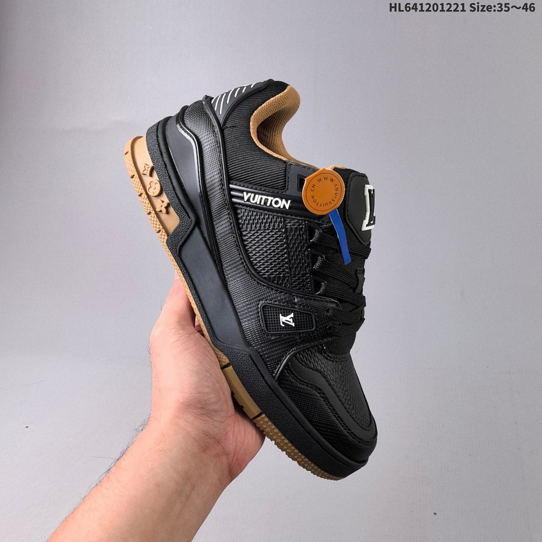 Louis Vuitton Trainer Sneaker Low LV ID Size 46 - foto 6