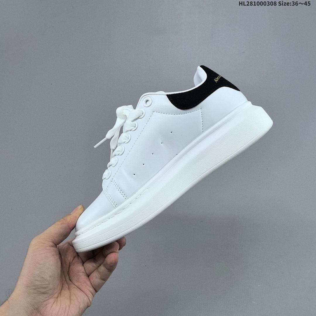 Alexander McQueen · Sole Leather Sneakers HL281000308 Size 4 - foto 7