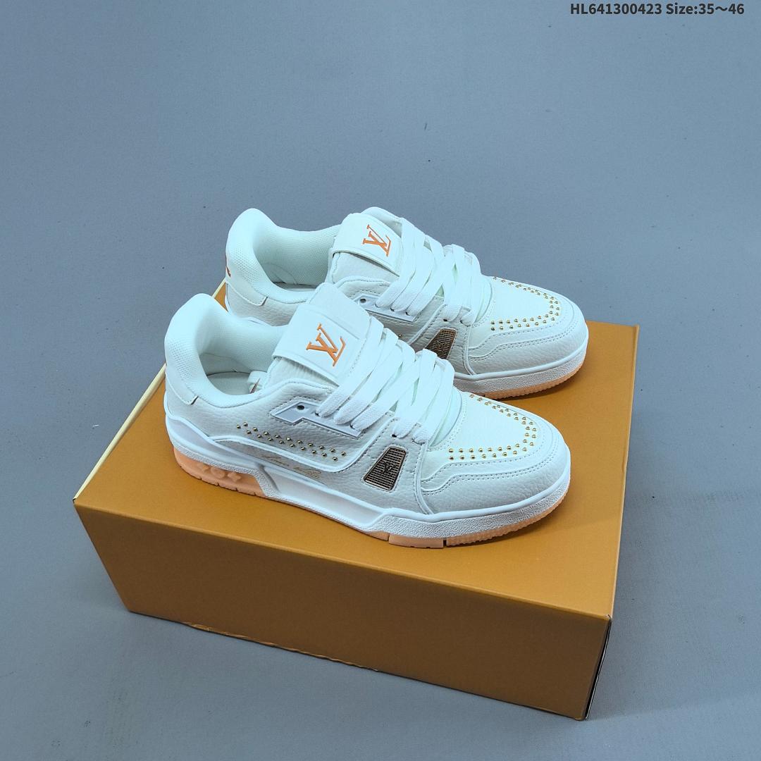 Louis Vuitton Trainer Sneaker Low LV ID Size 46 - foto 4