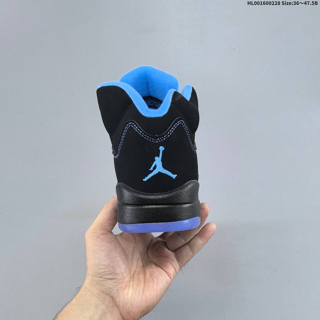 Air Jordan 5 Retro "Black University Blue" AJ5 5 aj5 5 - foto 6