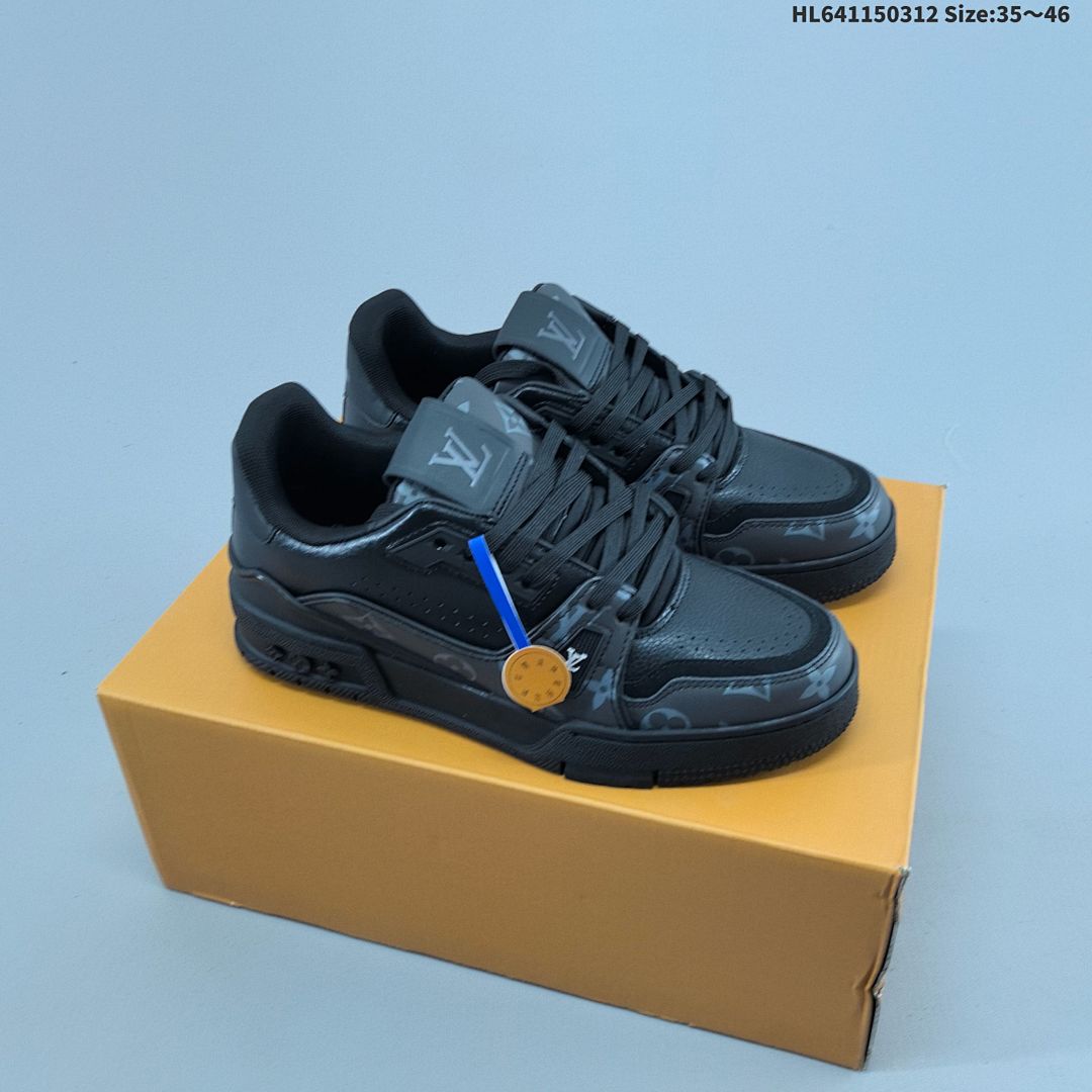 Louis Vuitton Trainer Sneaker Low LV ID Size 46 - foto 5