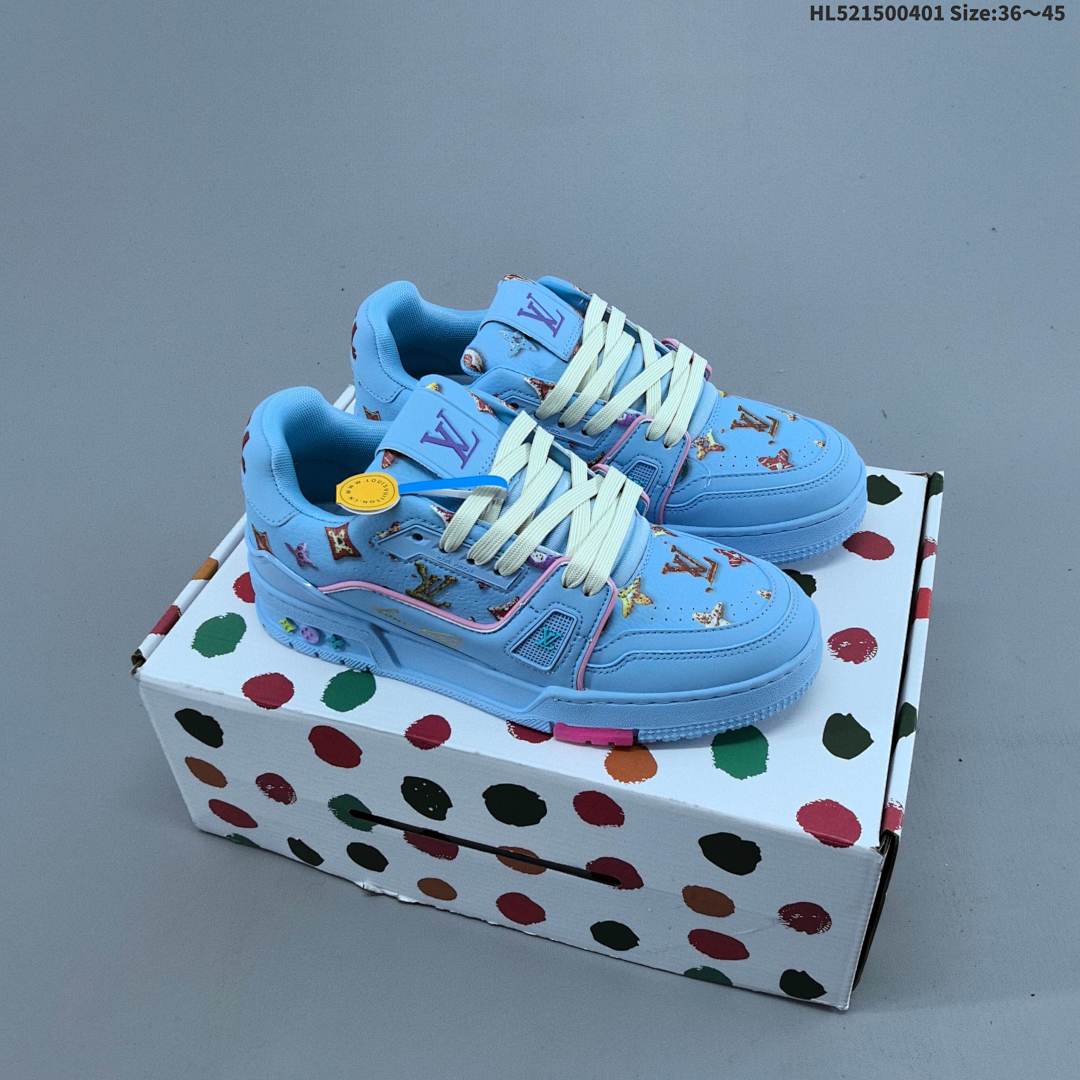Louis Vuitton Trainer Sneaker Low LV ID Size 45