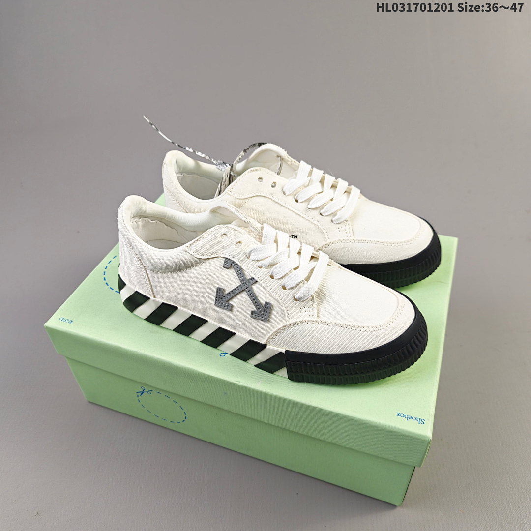 OFF-WHITE Vulcanized Striped Low Top ID Size 47 - foto 3
