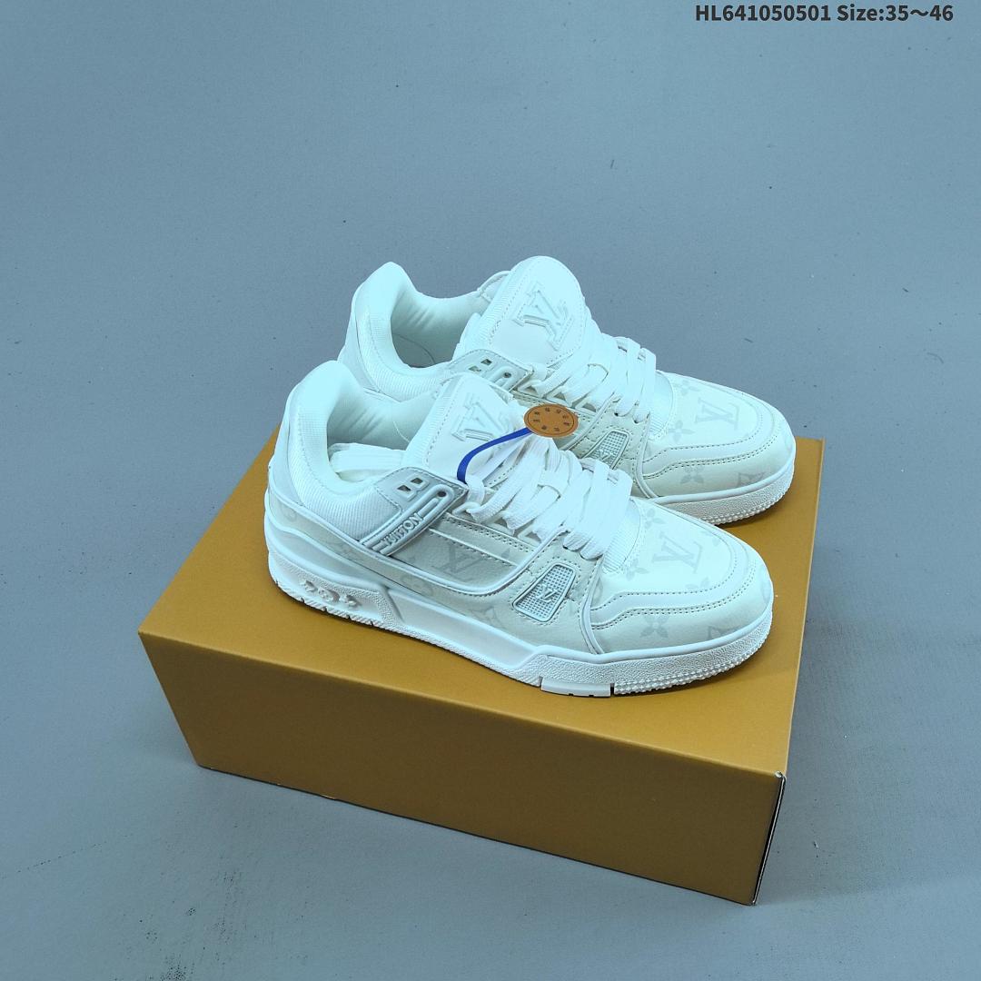 Louis Vuitton Trainer Sneaker Low LV ID Size 46 - foto 9
