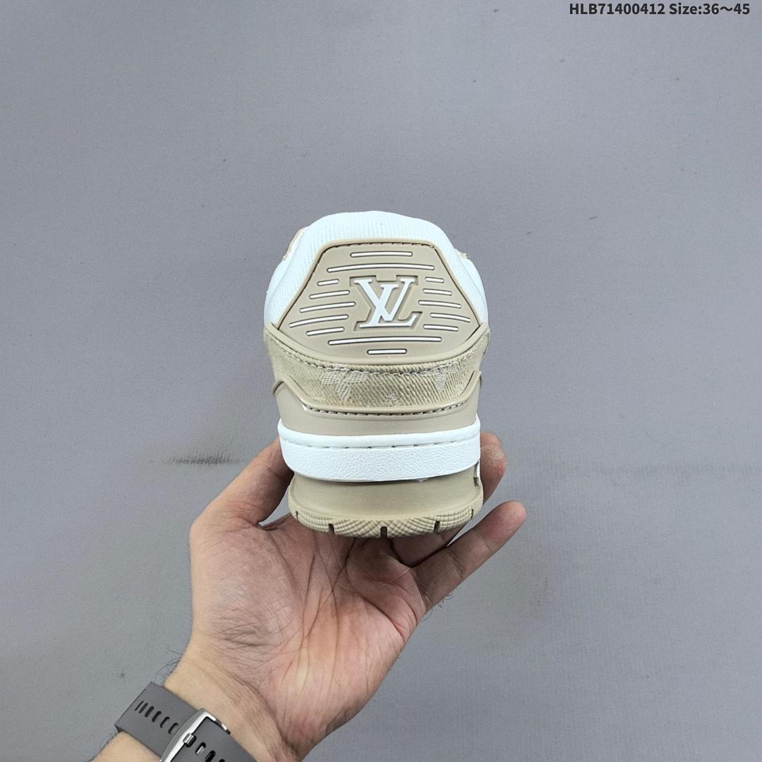 Louis Vuitton Trainer Sneaker Low LV ID Size 45 - foto 6