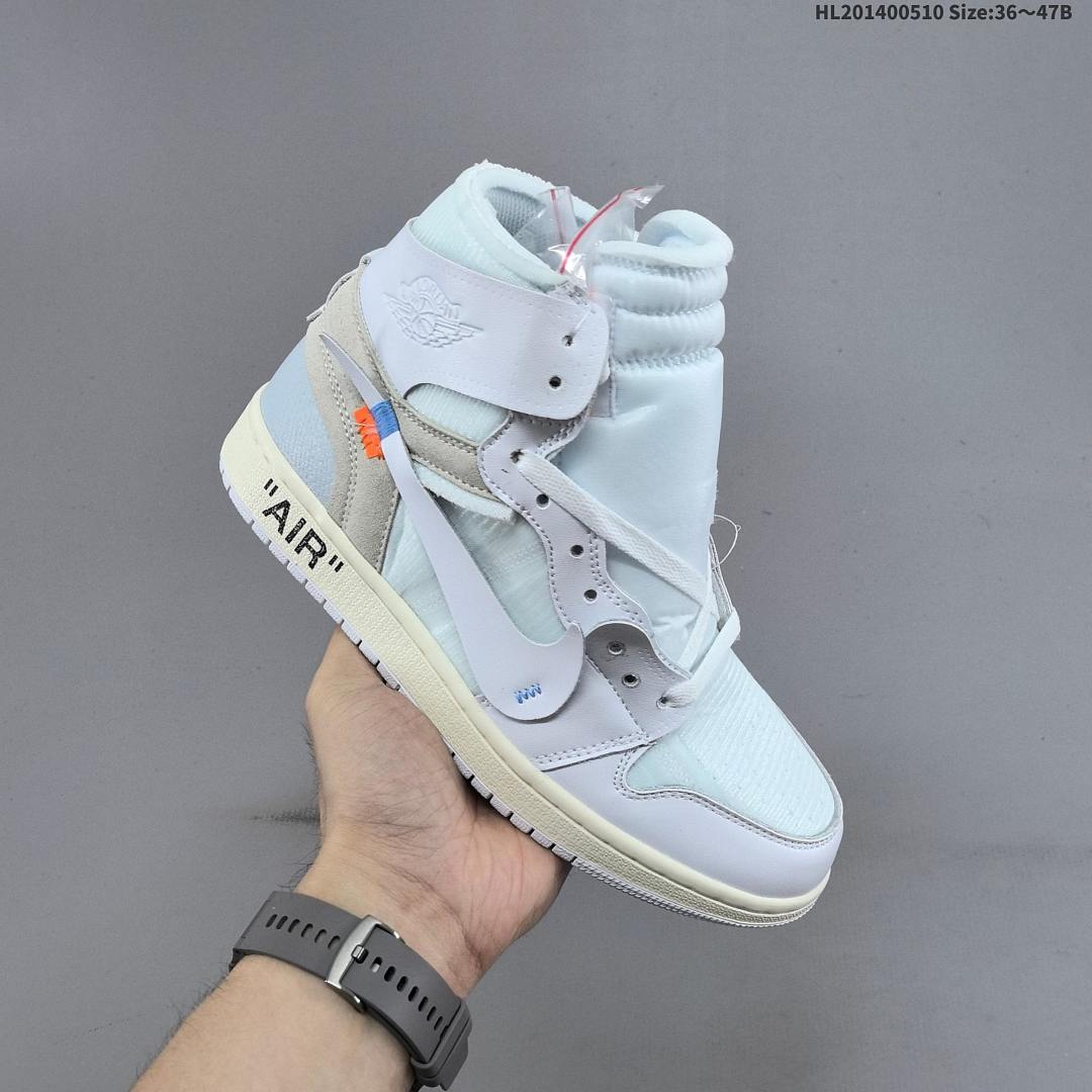 OFF-WHITE x Nike Air Jordan 1 Retro High OG “UNC” AJ1 1 aj1 1 Air Jorda - foto 3