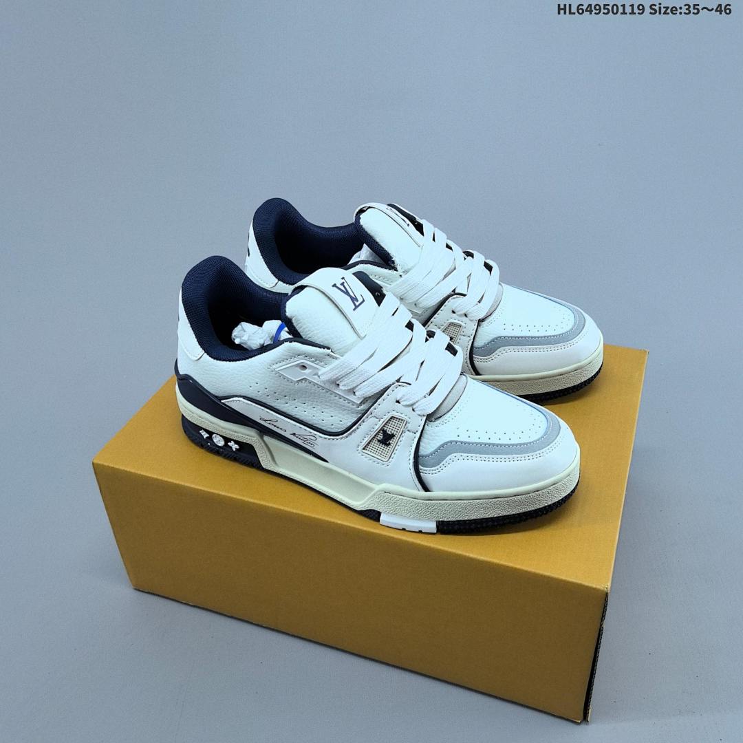 Louis Vuitton Trainer Sneaker Low LV ID Size 46