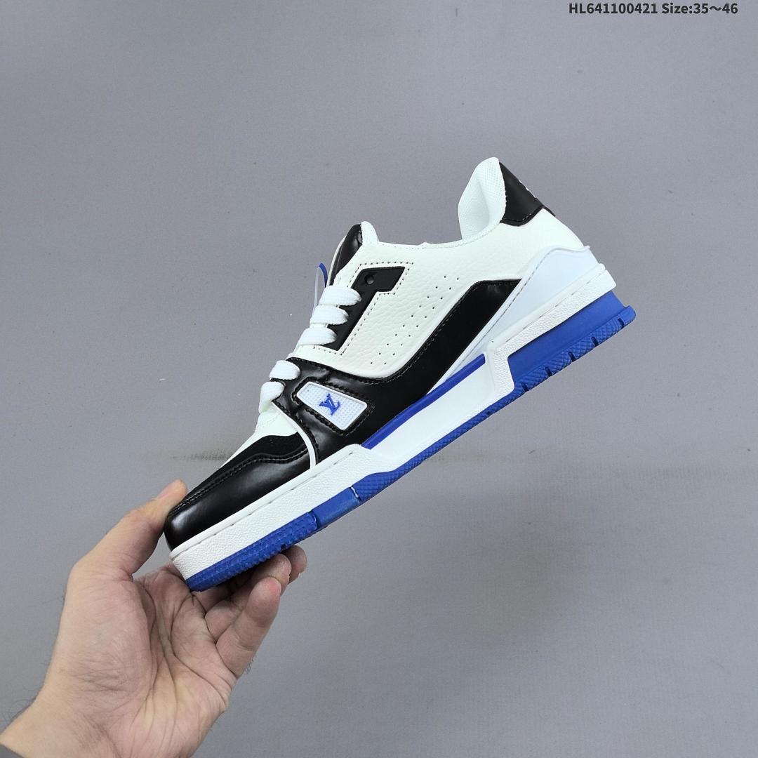 Louis Vuitton Trainer Sneaker Low LV ID Size 46 - foto 6