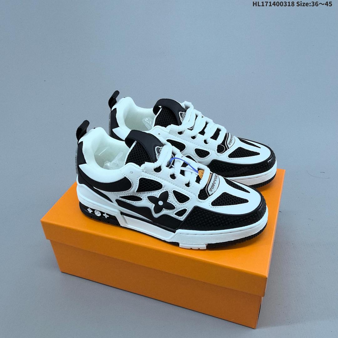 LV Louis Vuitton Trainer Sneaker Low HL171400318 Size 45 - foto 5