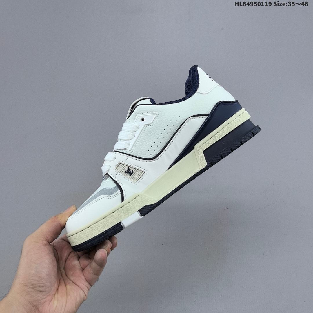 Louis Vuitton Trainer Sneaker Low LV ID Size 46 - foto 3