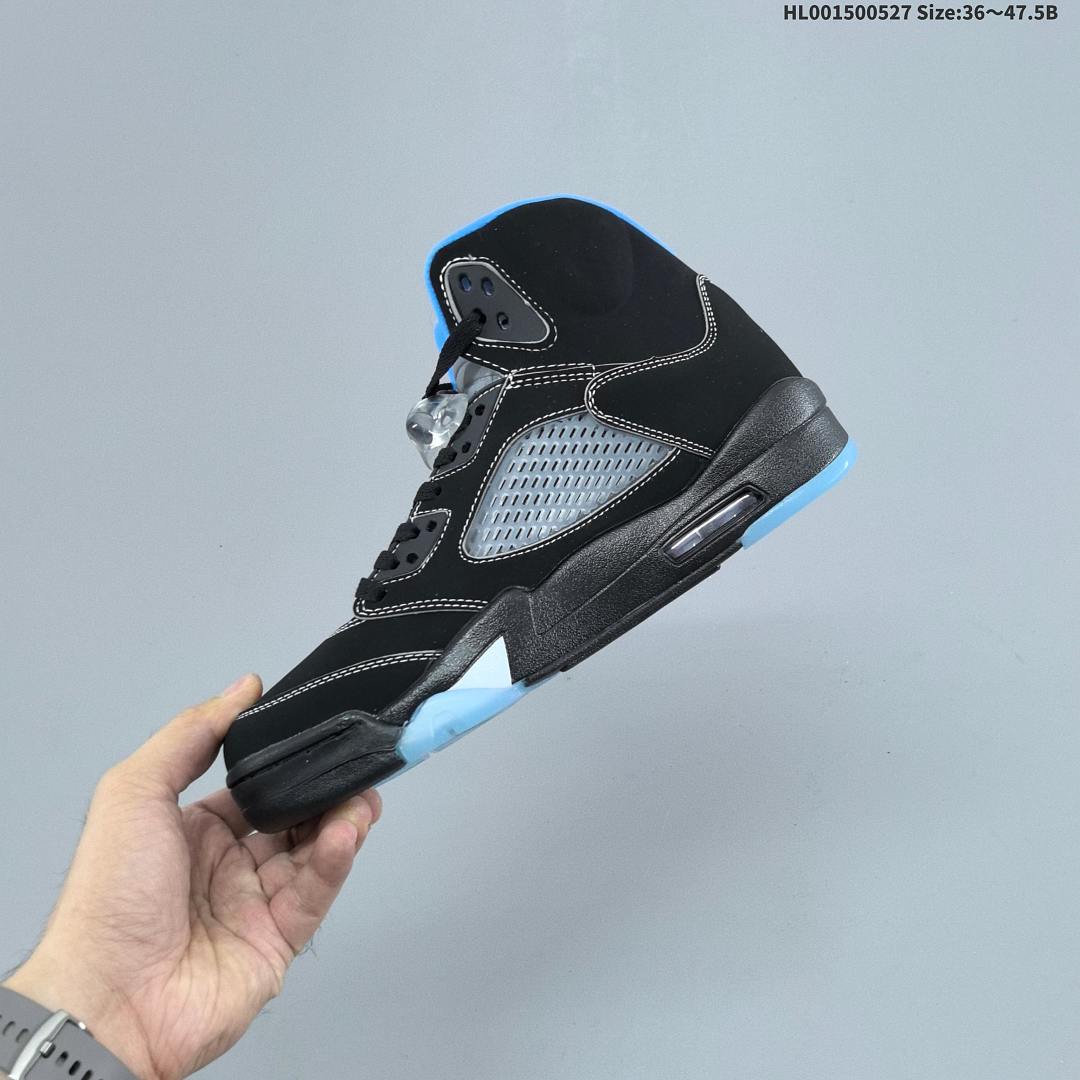 Air Jordan 5 Retro "Black University Blue" AJ5 5 aj5 5 - foto 4