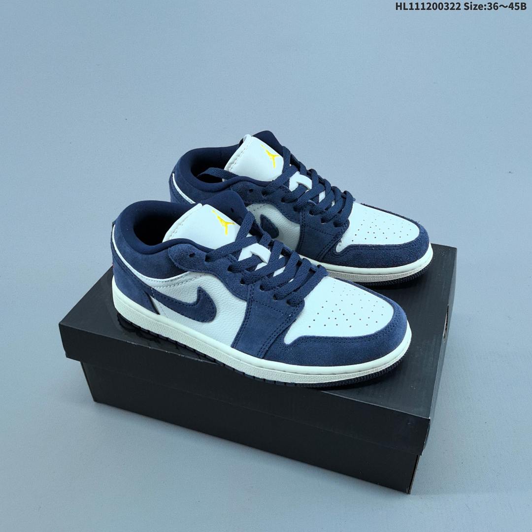 Air Jordan 1 Low "Obsidian Suede" AJ1 1 aj1 1