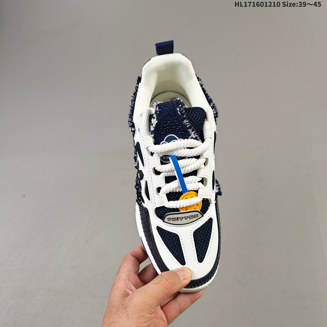 Louis Vuitton Trainer Sneaker Low LV ID Size 45 - foto 6