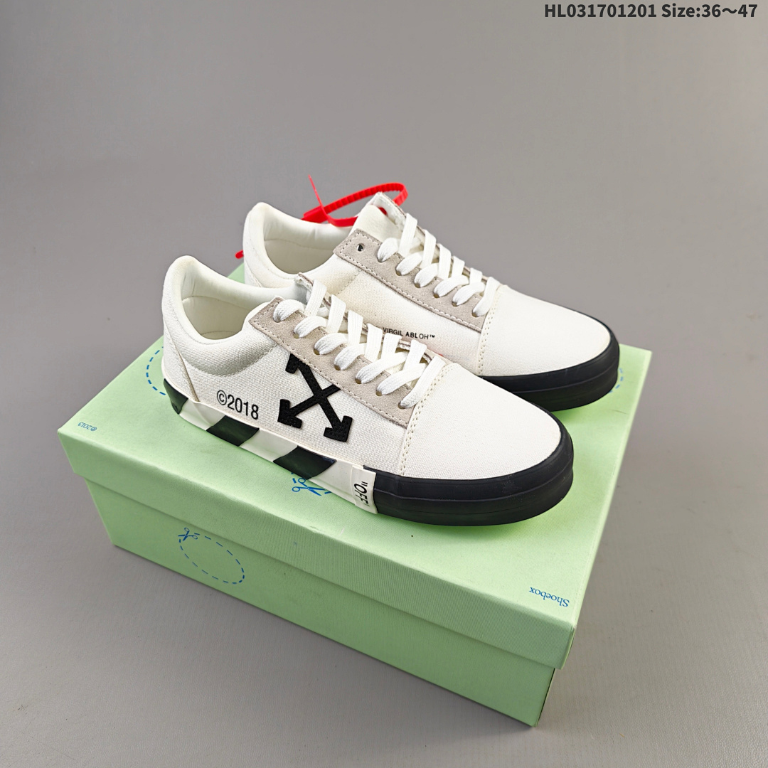 OFF-WHITE Vulcanized Striped Low Top ID Size 47 - foto 9