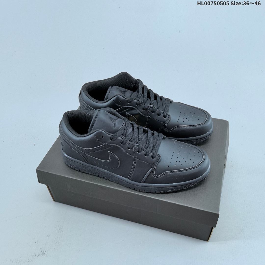 Air Jordan 1 Low "Triple Black" AJ1 1 aj1 1 Air Jordan 1 "