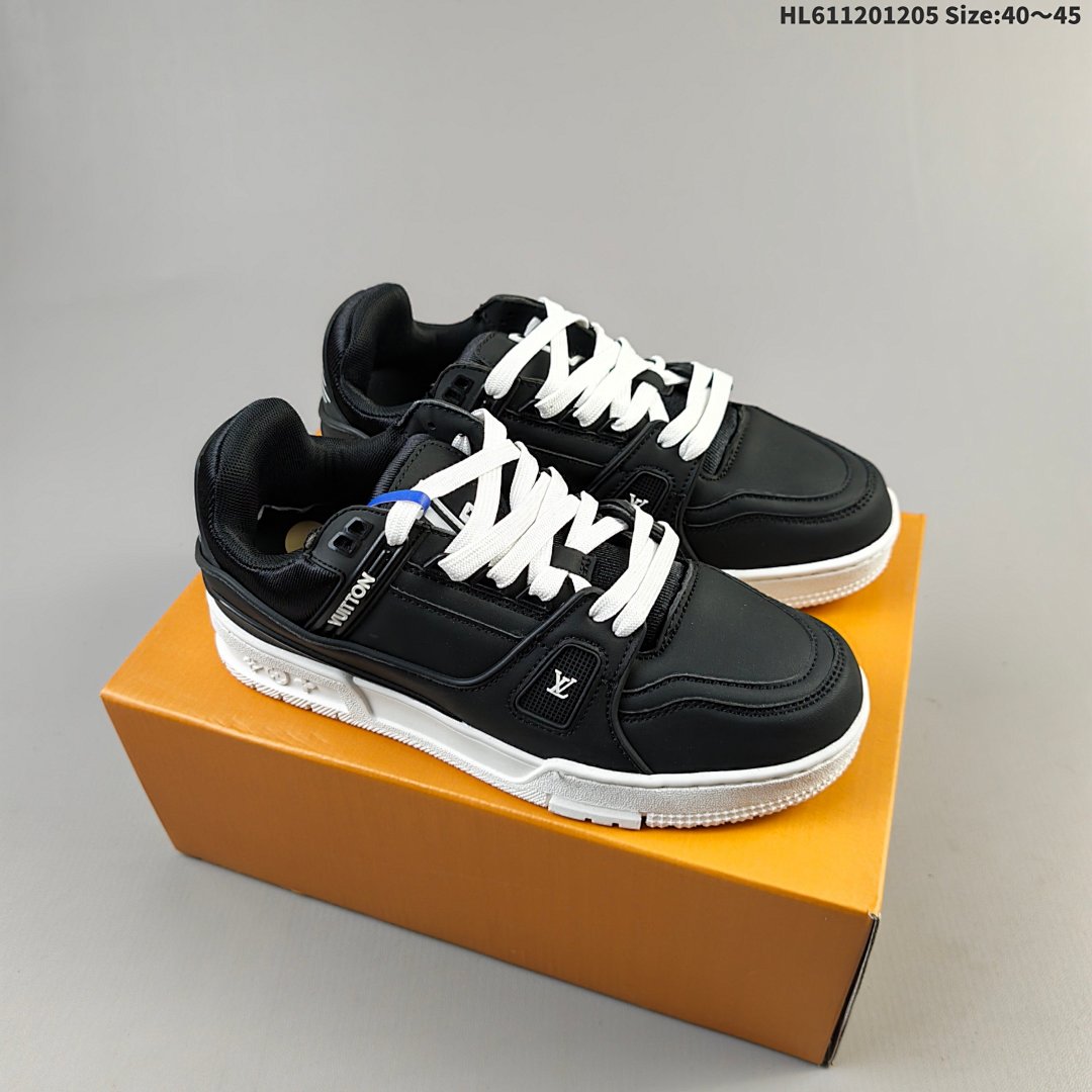 Louis Vuitton Trainer Sneaker Low LV ID Size 45 - foto 3