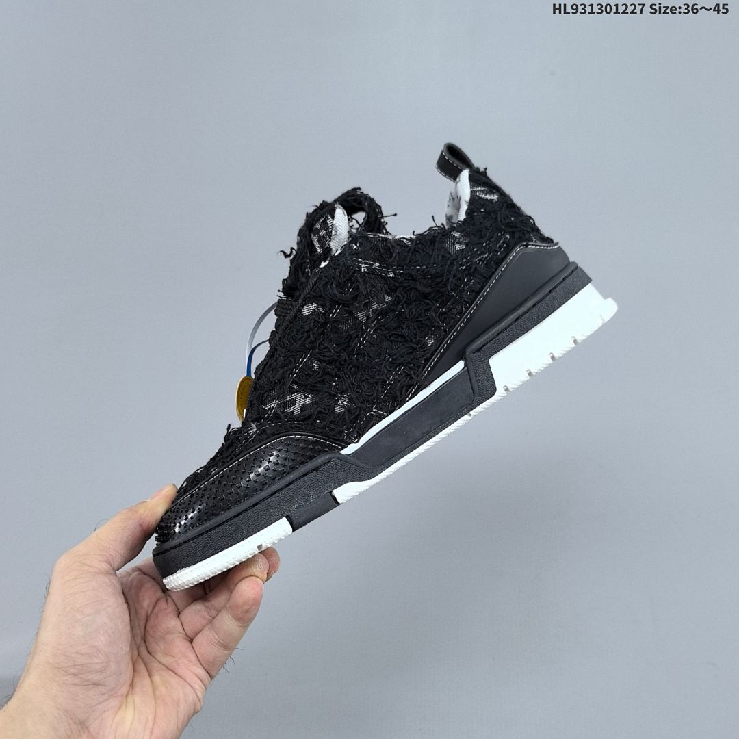 Louis Vuitton Trainer Sneaker Low LV ID Size 45 - foto 4