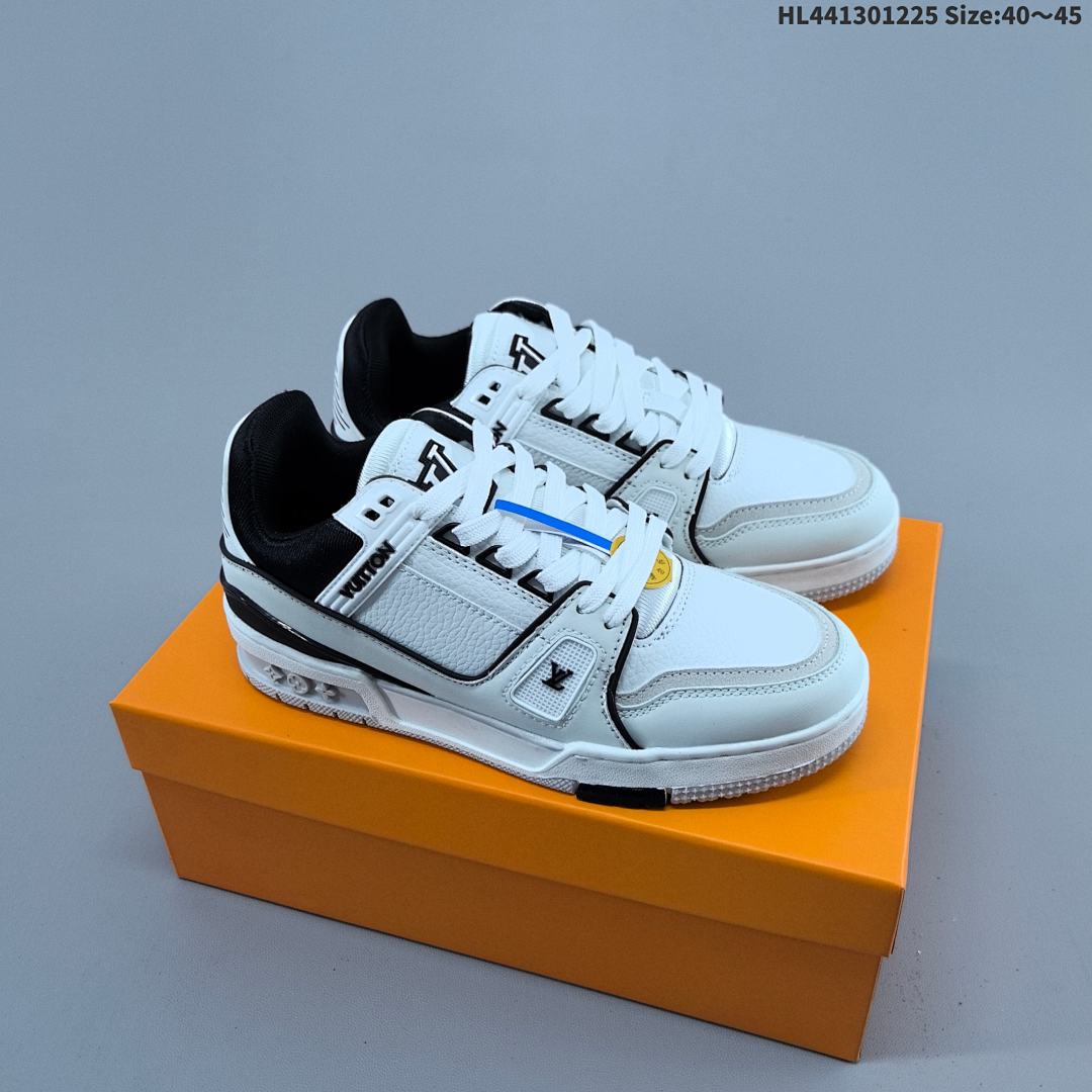Louis Vuitton Trainer Sneaker Low LV ID Size 45