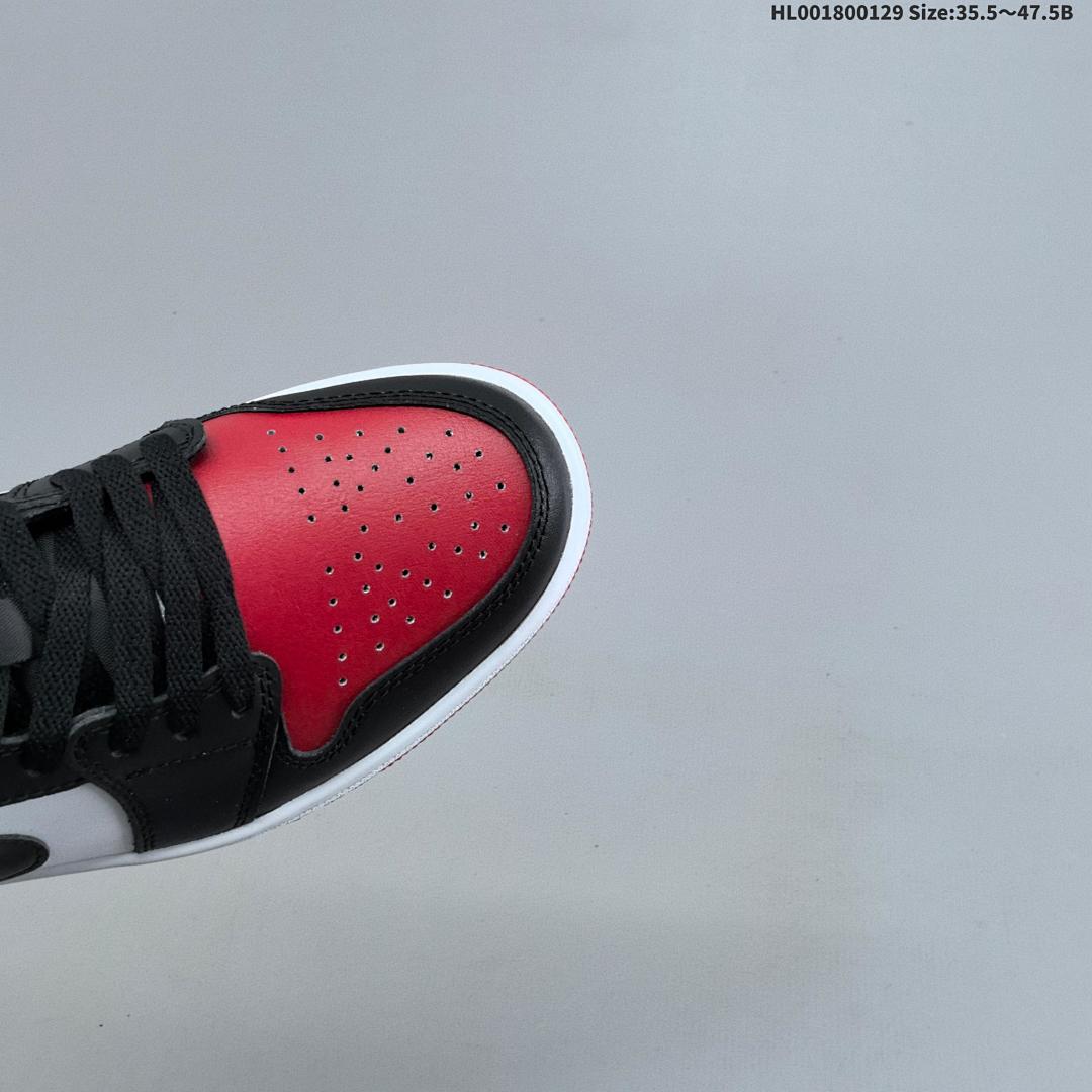 Air Jordan 1 Low "Bred Toe" AJ1 1 aj1 1 - foto 3