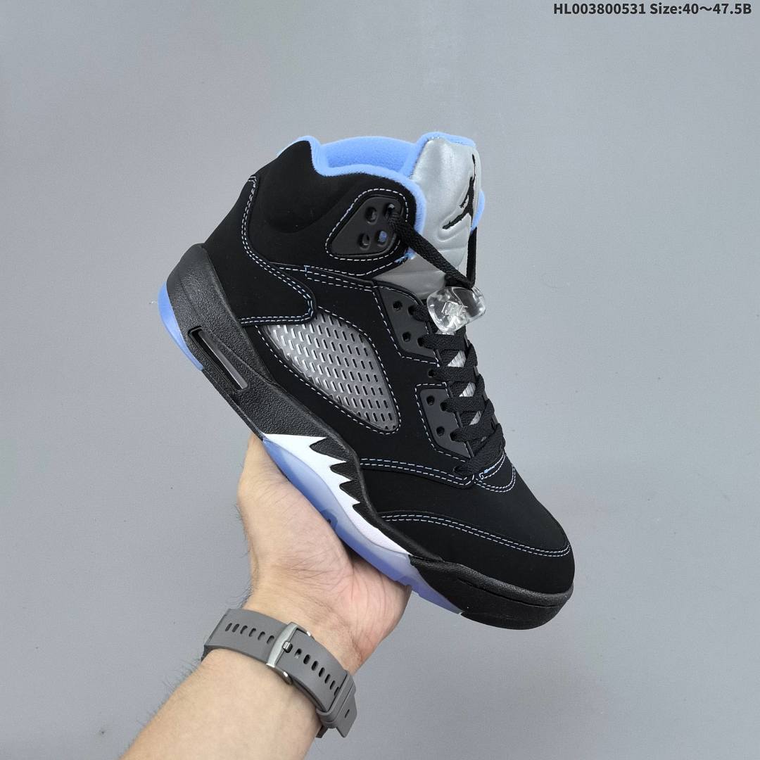 Air Jordan 5 Retro "Black University Blue" AJ5 5 aj5 5 - foto 3